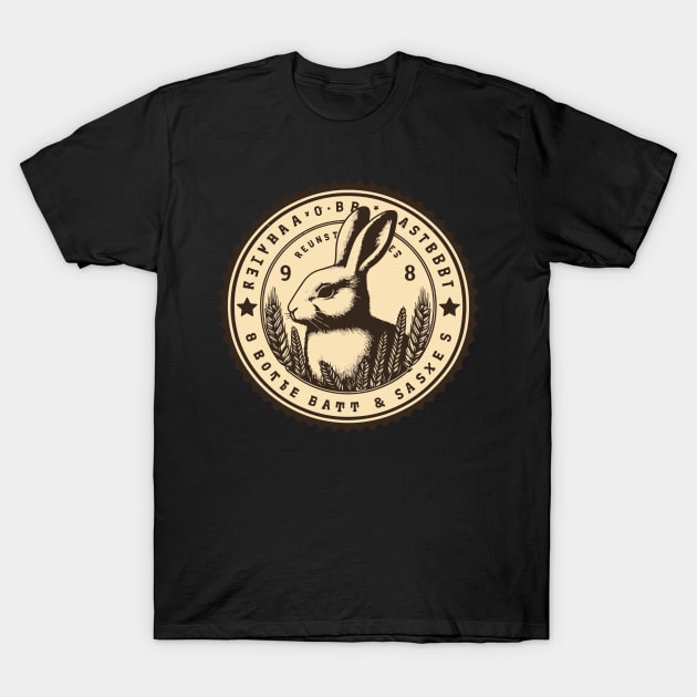 Vintage Rabbit Stamp T-Shirt by Coolthings